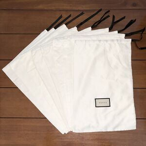 Gucci Designer Dust Bag Travel Shoes Storage Protective Purse Ivory 11” x 17”